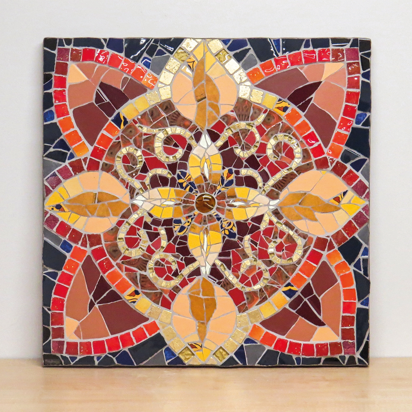 Fliesenmosak, Mandala - Herbst