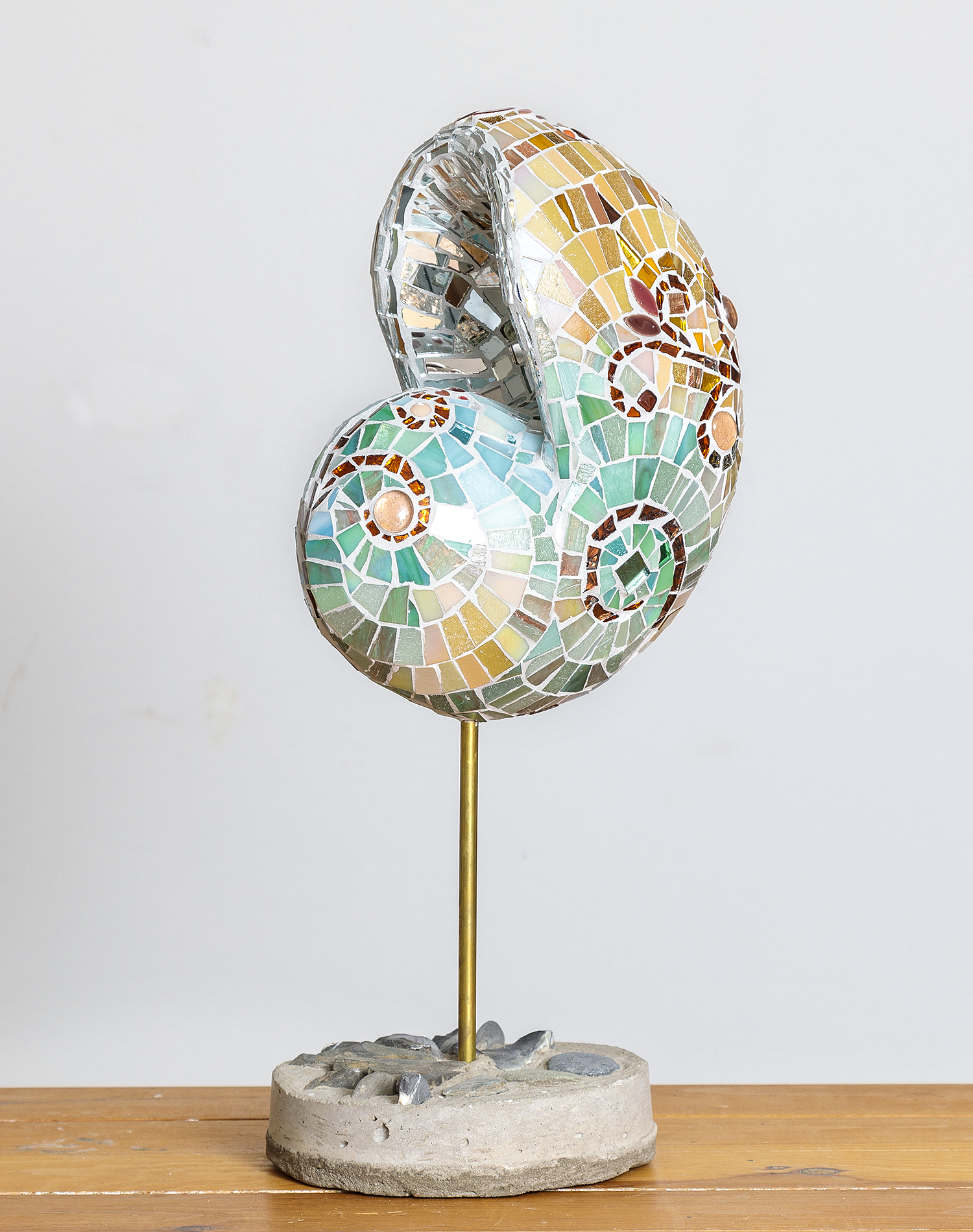 Glasmosaik Skulptur, Nautilus