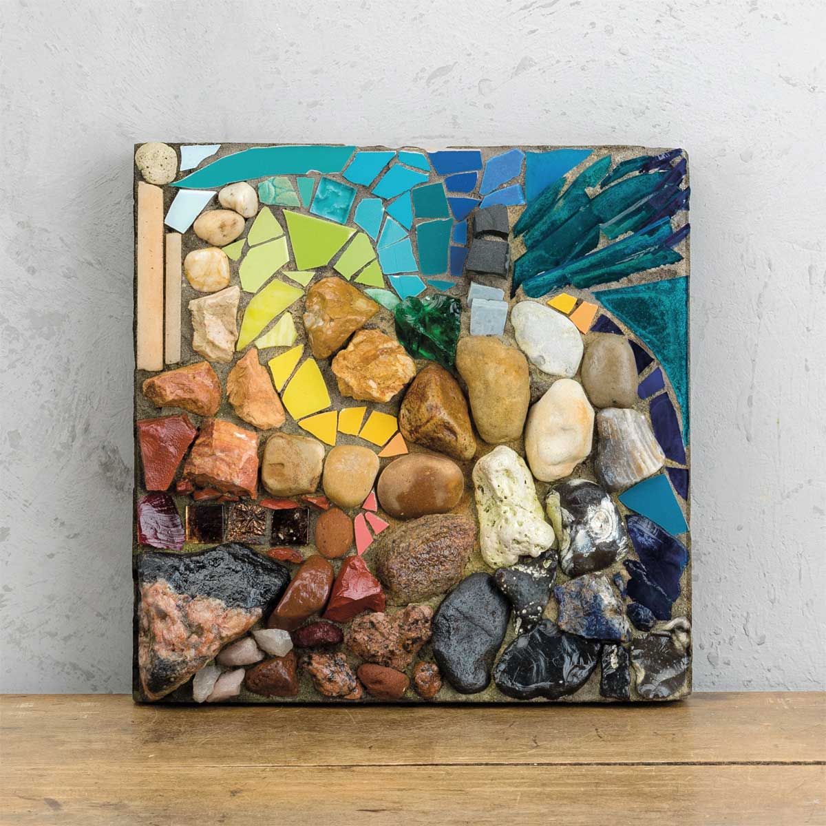 Beton, Natursteinmosaik, Aufbruch