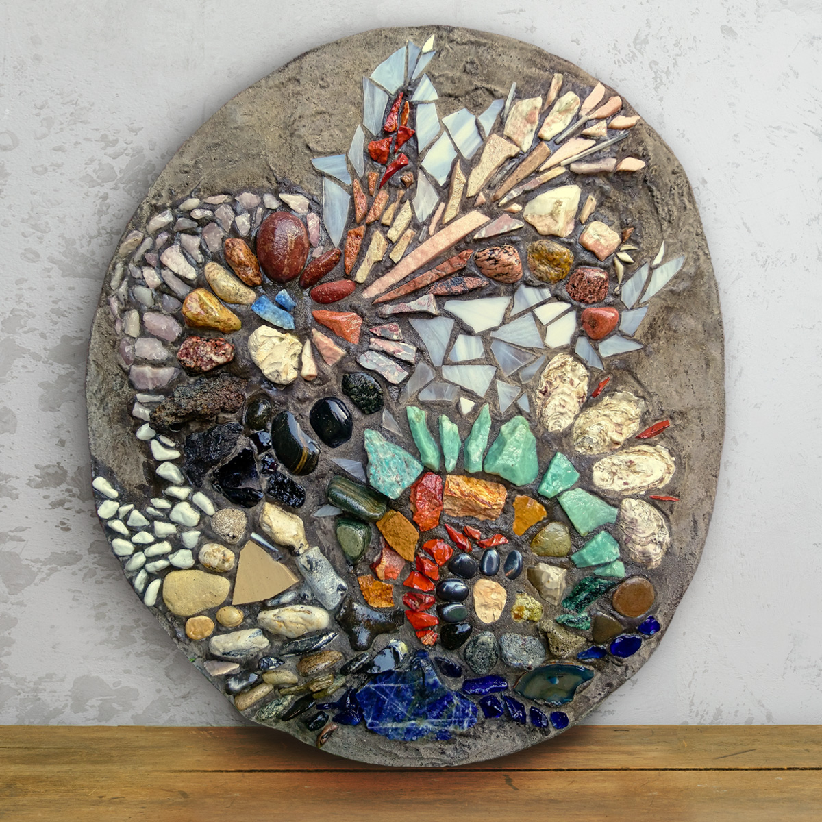 Beton, Natursteinmosaik, Natur