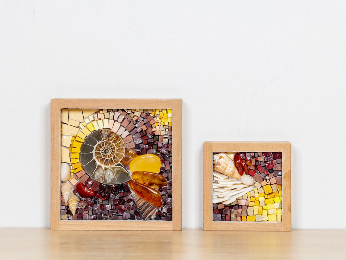 Smalten-Materialmix, Sonnenuntergang